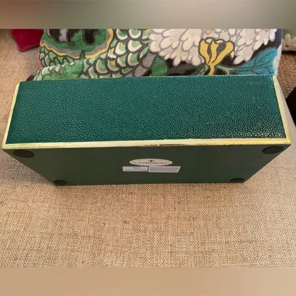 Uttermost Karis Emerald Green Decorative Storage Box - Picture 5 of 9